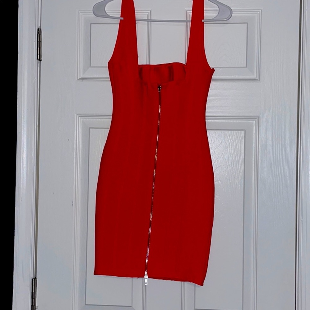 Red Bandage dress - small